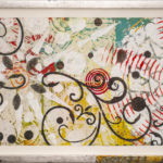 Judy Pfaff - rOOster 19, 2016 - Tecnica mista su carta - 73 x 30 cm