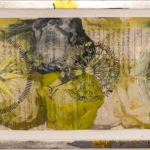 Judy Pfaff - rOOster 29, 2016 - Tecnica mista su carta - 134 x 33 cm