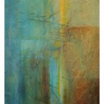 Un raggio di sole a Manhattan, olio e collage su tela, 70x50 cm