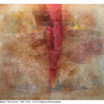 Senza titolo, olio e collage su carta preparata, 150x180 cm