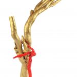 Deadly Parasite, 2020. Painted boxwood and vine, on steel

Guarded and Protected, 2020
Painted boxwood, steel, and wire, on a steel base
