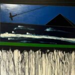Franco Angeli "Mediterraneo" 1983-1986, tecnica mista su tela cm 130x160