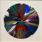 "Circle Spin Painting"2009, acrilico su carta cm 52 di diametro.