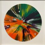 "Circle Spin Painting"2009, acrilico su carta cm 52 di diametro.