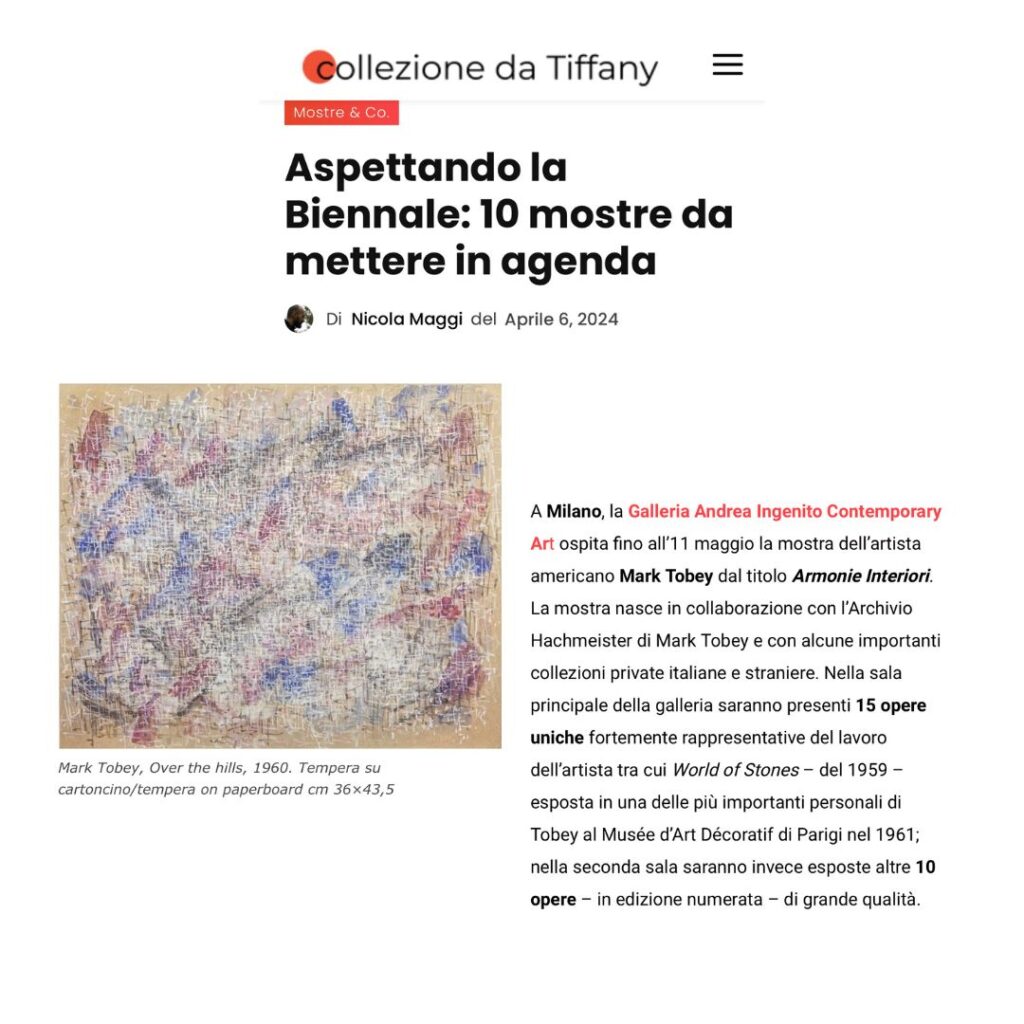 Nicola Maggi – Collezione da Tiffany