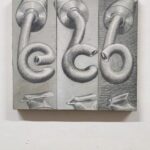 "Ecografite" 2018, grafite su cartone cm 25x25