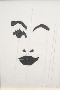 giosetta_fioroni-fisionomie-1969-vernice_alluminio_e_matita_su_carta-34x24_cm