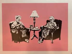 Banksy, Grannies, 2006, silk-screen printing, cm 50x70