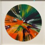“Circle Spin Painting”2009, acrilico su carta cm 52 di diametro.
